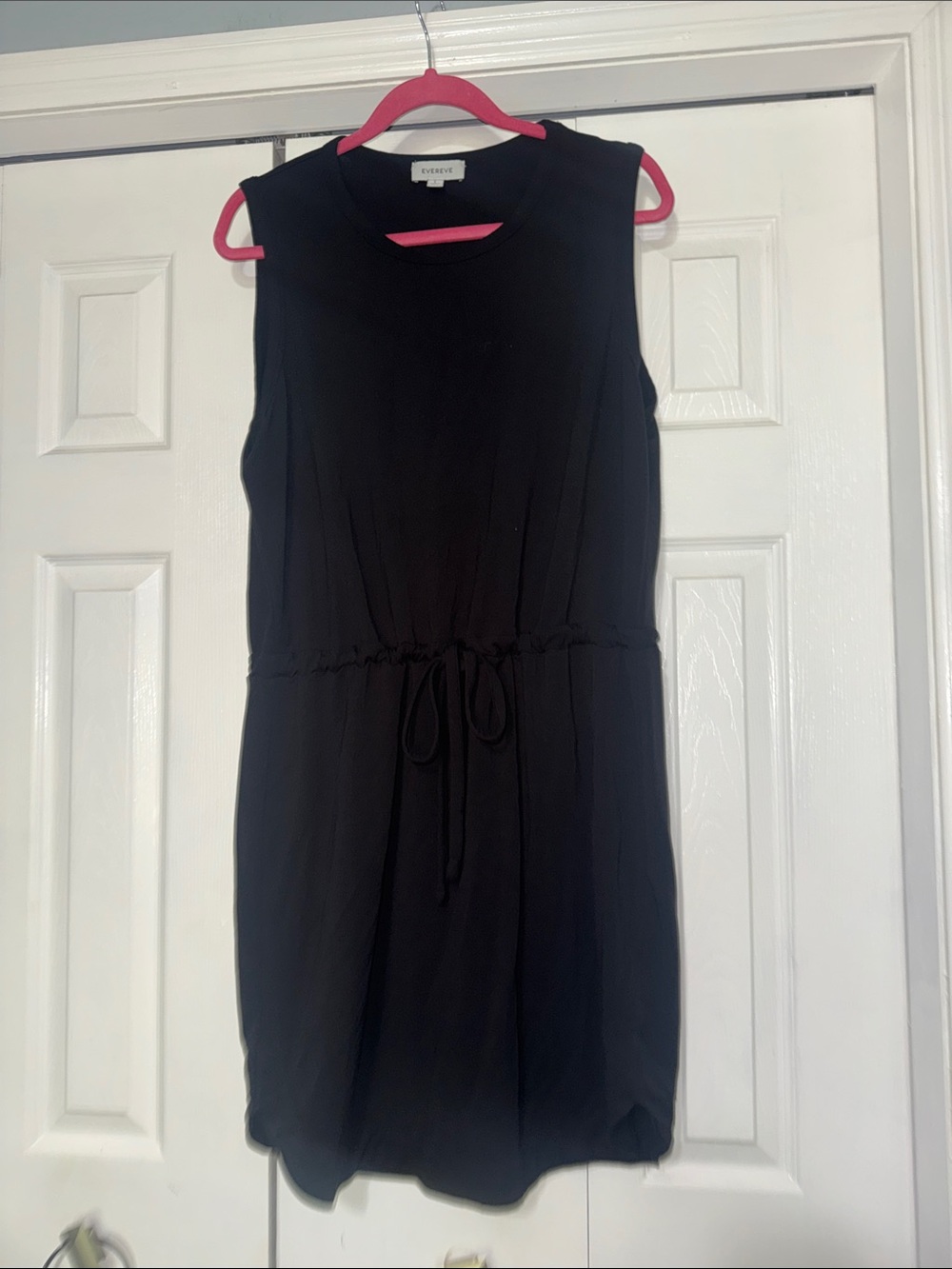 Evereve black cu ch waist romper dress large perfect